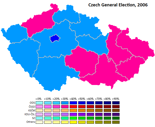 Czech Republic. Legislative Election 2006 Electoral Geography 2.0